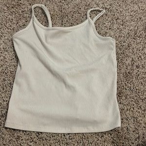 cream american eagle tank top